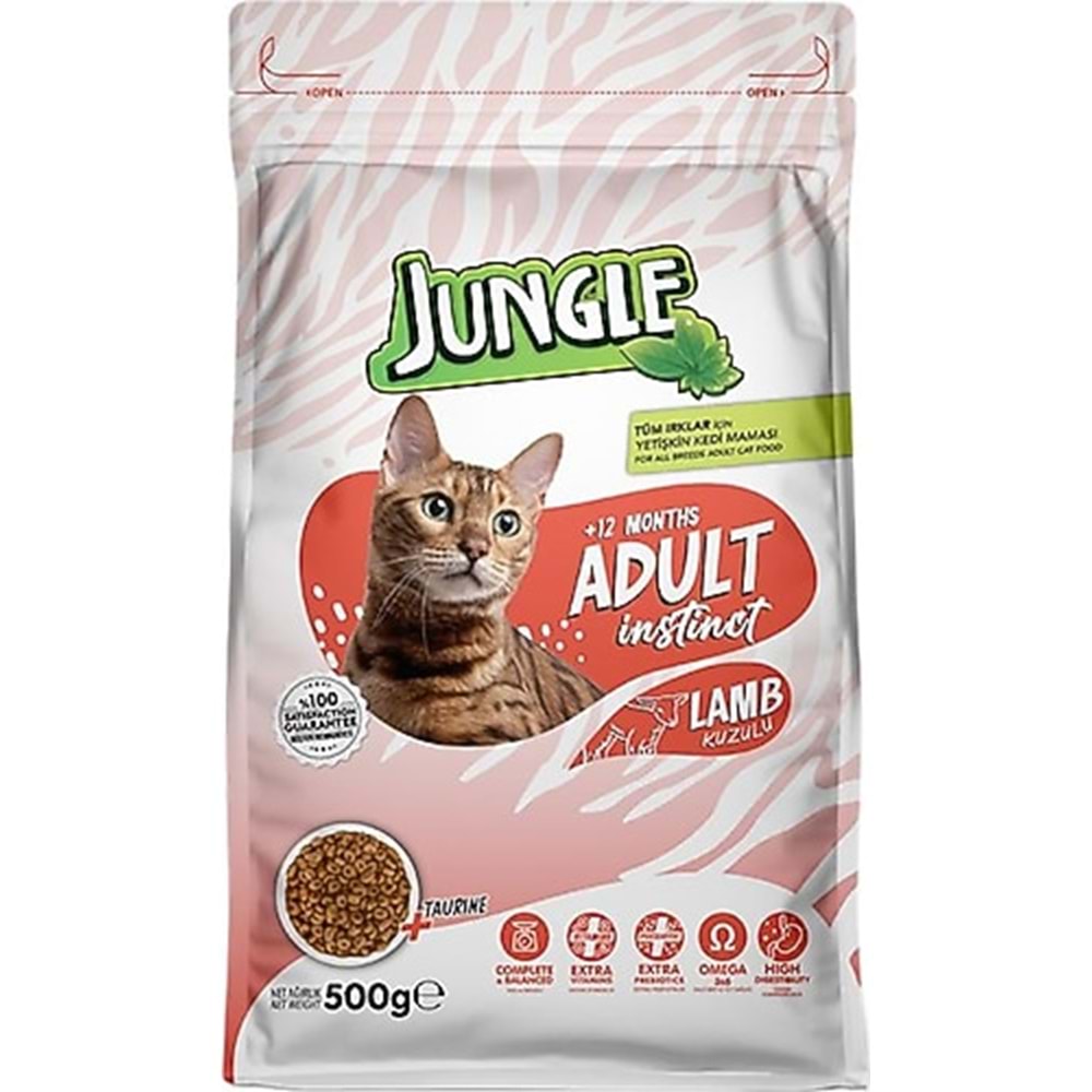JUNGLE KUZU ETLİ YETİŞKİN KEDİ MAMASI 50