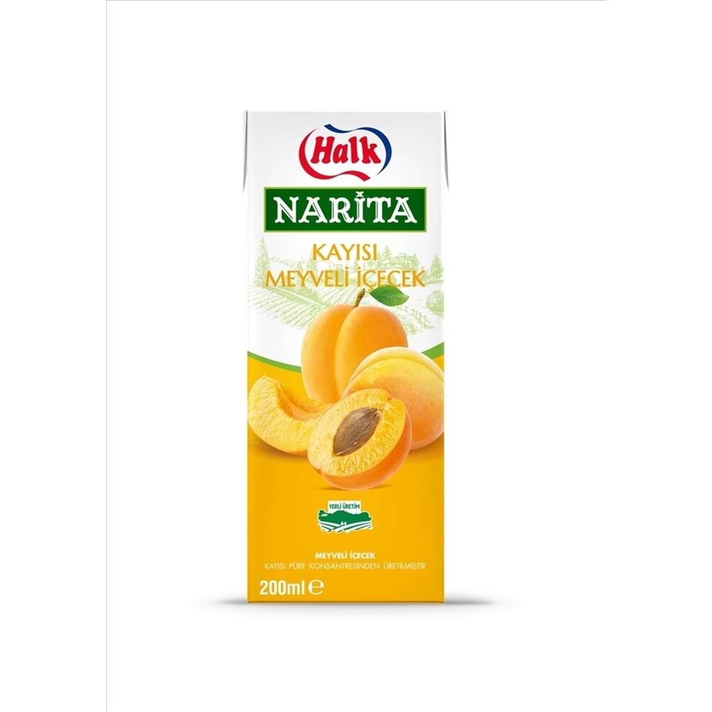 HALK NARİTA KAYISI MEYVELİ İÇECEK 200 ML