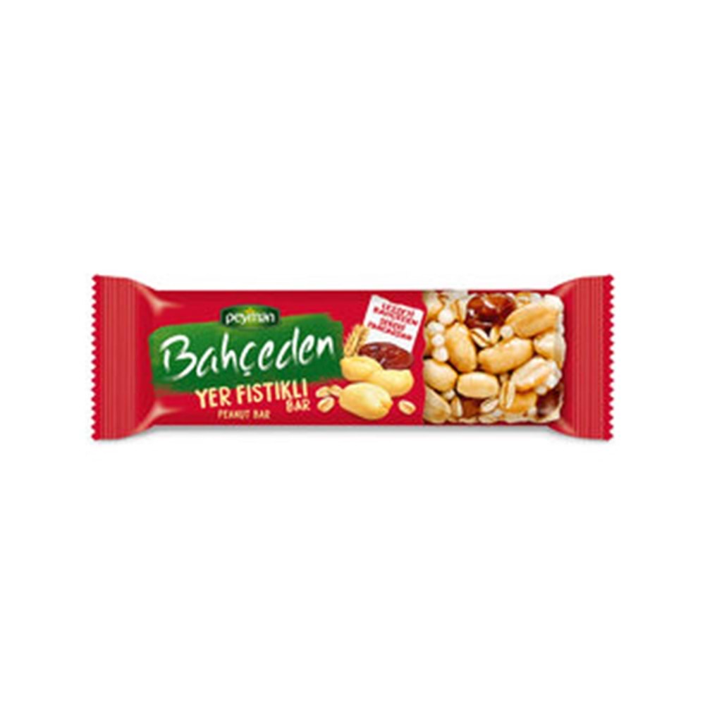 PEYMAN BAHCEDEN YER FFISTIKLI BAR 30G