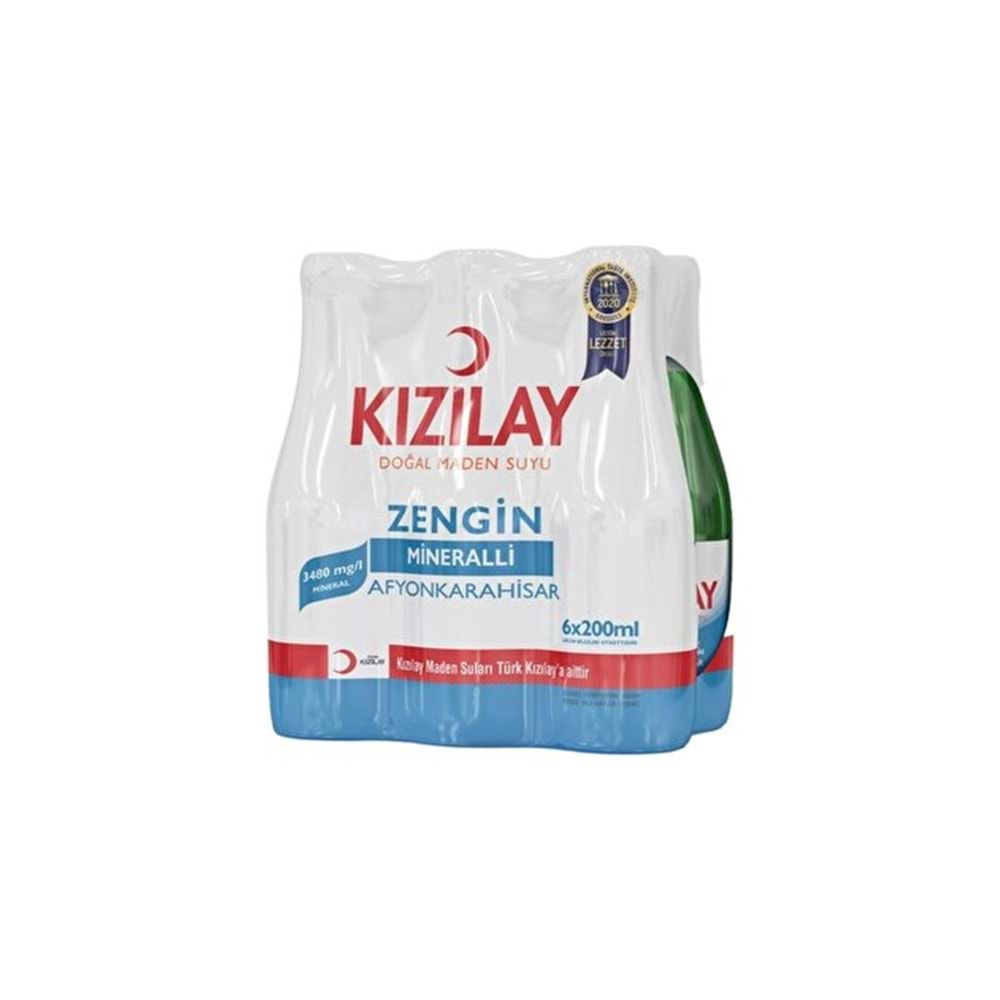 KIZILAY SADE MADEN SUYU 6*200 ML