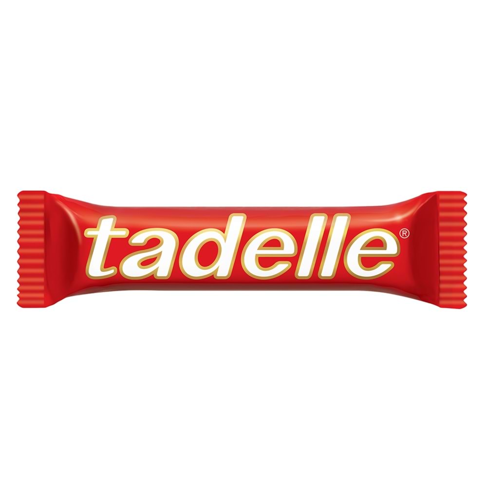 Tadelle Fındık Dolgulu Sütlü Çikolata 30 Gr, yoğun sütlü çikolata lezzetini kremamsı fındık dolgusu ile buluşturarak keyifli bir tatlı deneyimi sunuyor. Zengin aroması, yumuşak yapısı ve doyurucu tadıyla çikolata severlerin günün her anında severek t