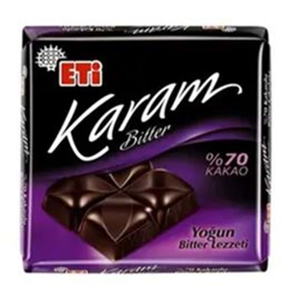 ETİ KARAM BİTTER %70 KAKAO 60 GR