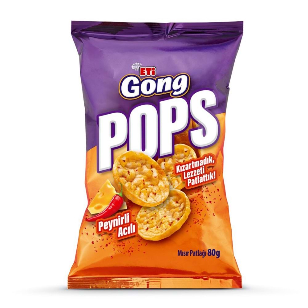 ETİ GONG POPS PEYNİR ACILI 80 G