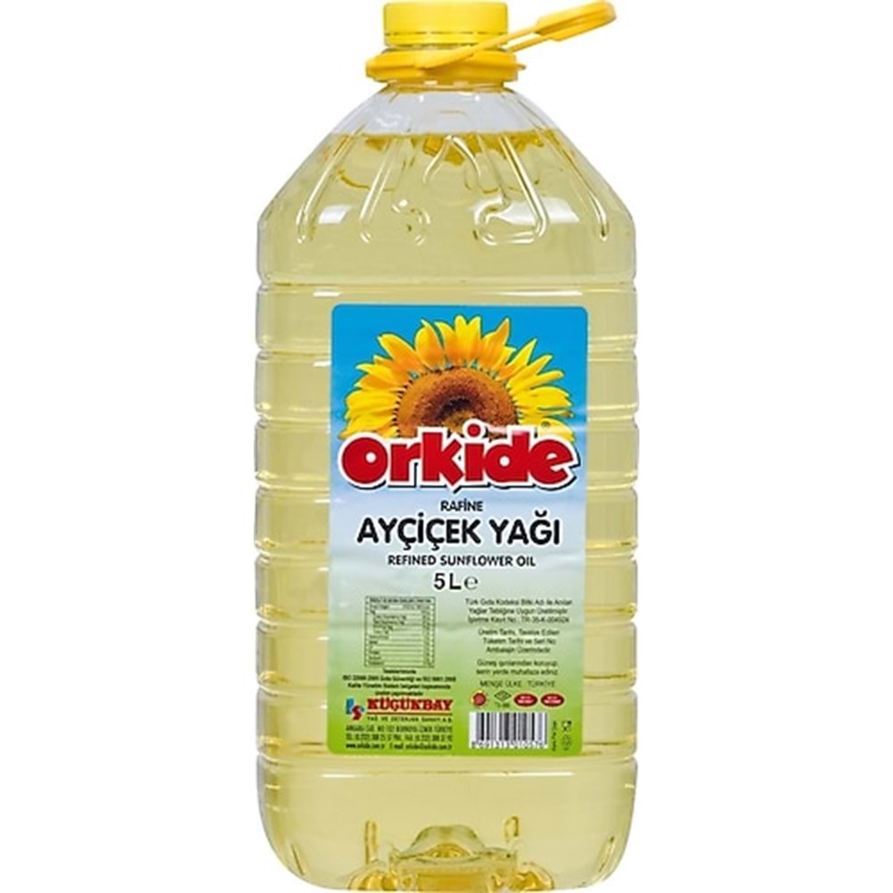 ORKİDE RAFİNE AYÇİÇEK YAĞI 5L