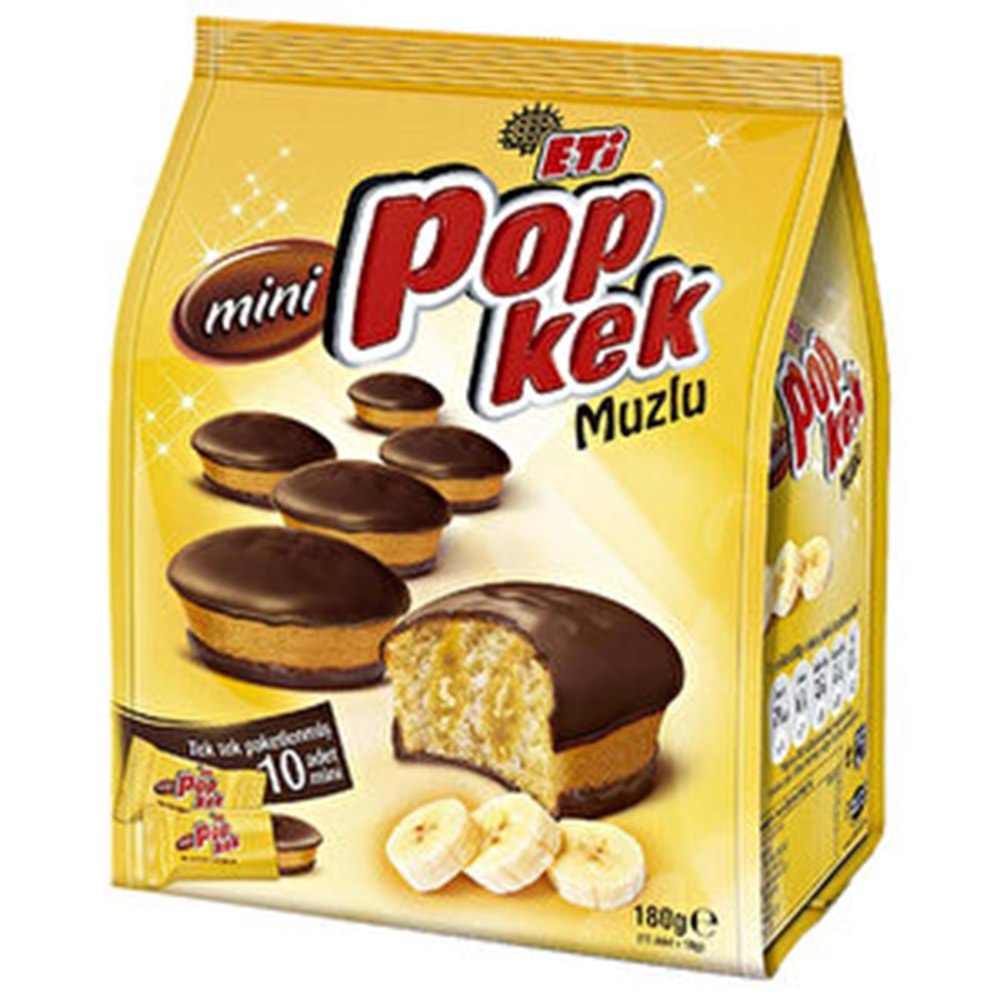 ETİ POP KEK MİNİ MUZLU 180 G