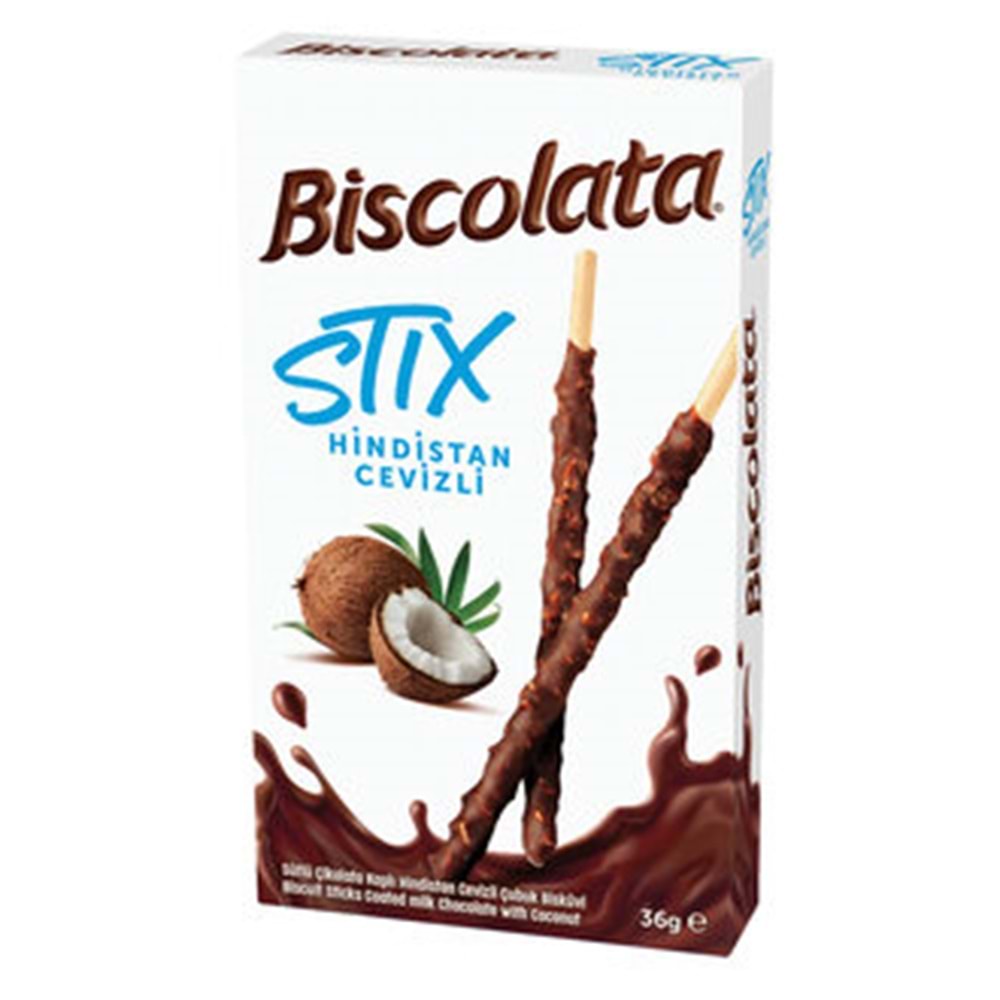 ŞÖLEN BİSCOLATA STİX HİND. CEVİZLİ 36 G