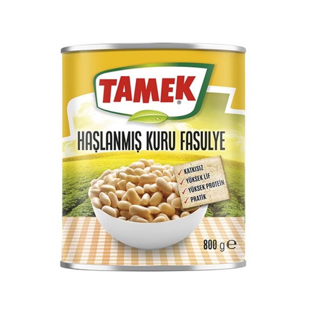 TAMEK HAŞLANMIŞ FASULYE 800 GR