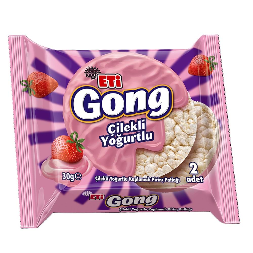 ETİ GONG ÇİLEKLİ YOĞURT 30 GR