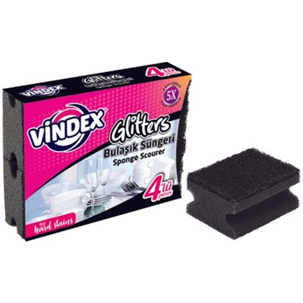 VİNDEX GLİTTERS SÜNGER 4 LÜ