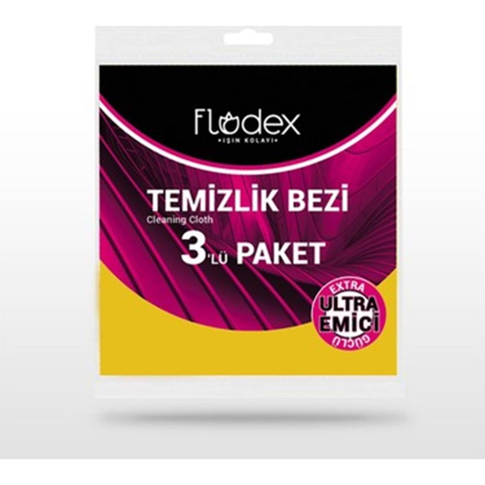 FLODEX 3'LÜ TEMİZLİK BEZİ