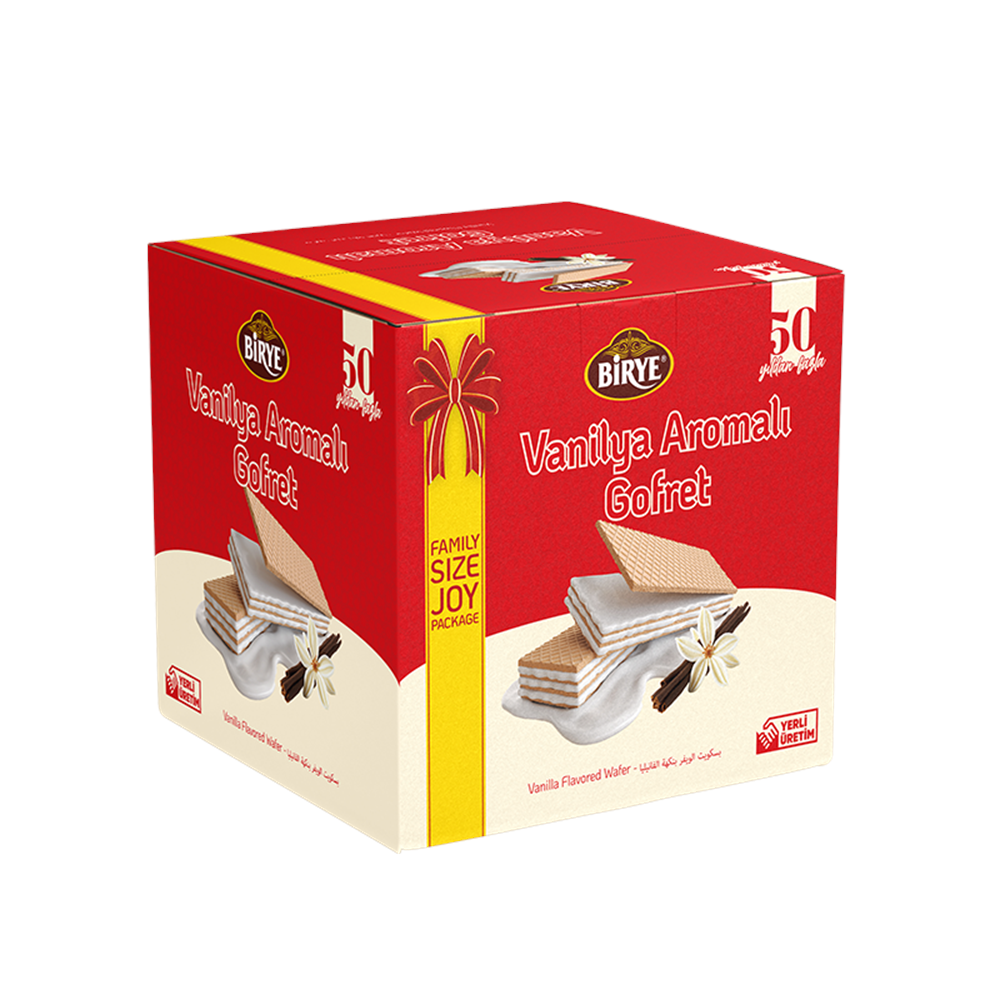 BİRYE VANİLYALI GOFRET 750 GR ADET