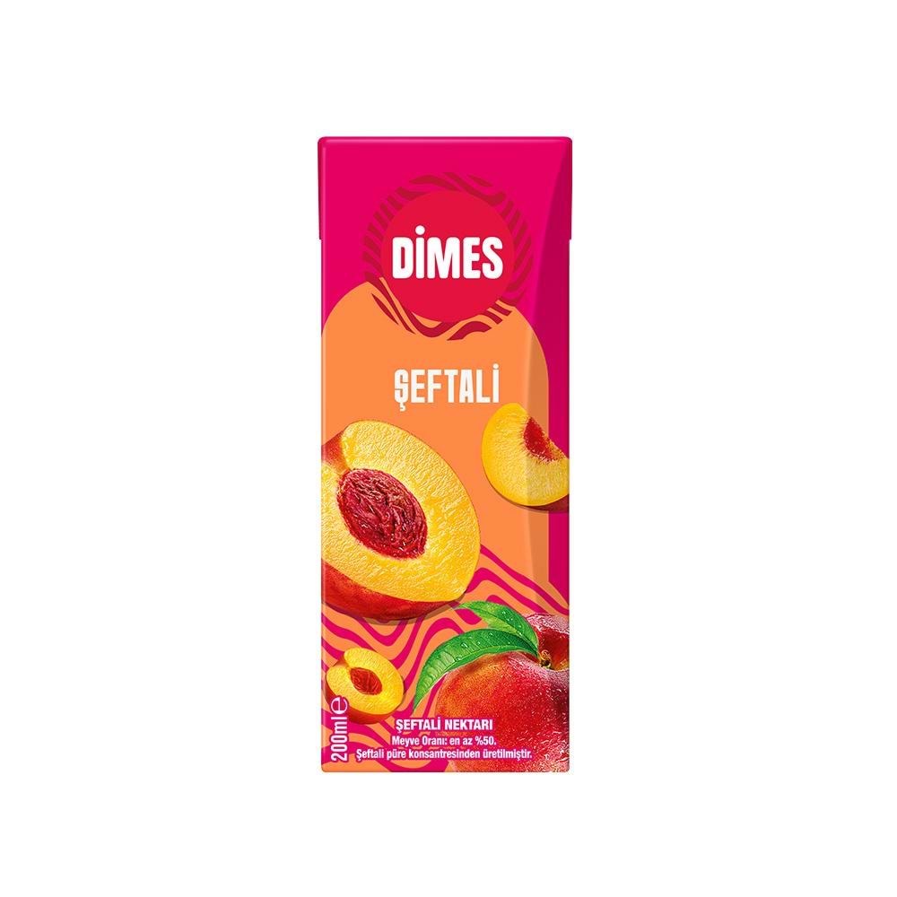 DİMES ŞEFTALİ MEYVE SUYU 200ML