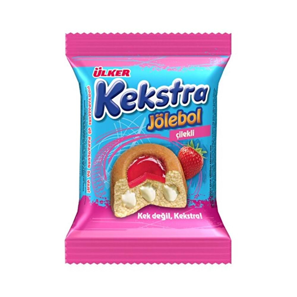 ÜLKER KEKSTRA JÖLEBOL ÇİLEKLİ KEK 40 G