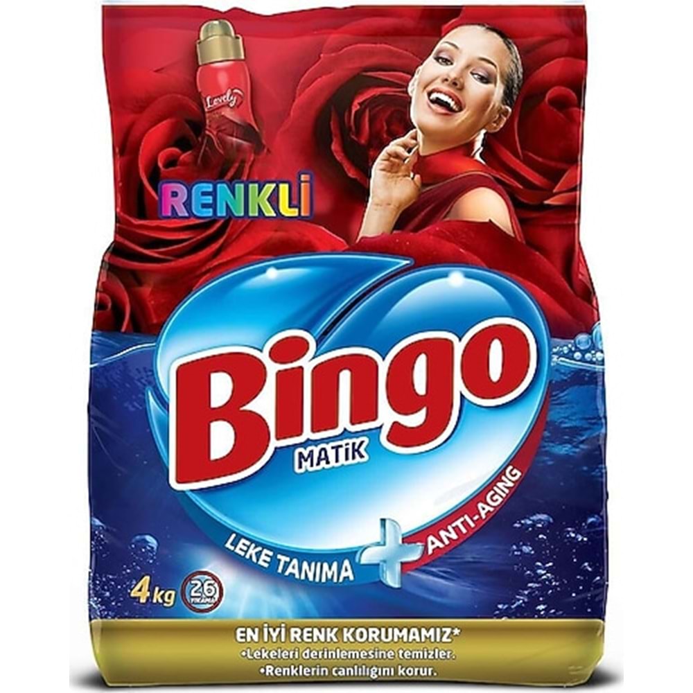 BİNGO RENKLİLERE ÖZEL Ç. DET. TOZ 4 KG