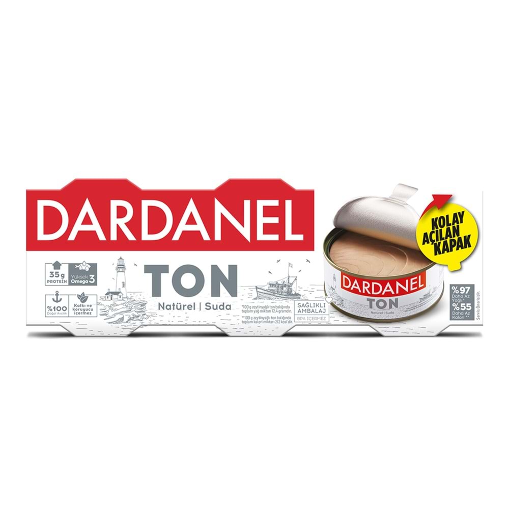 DARDANEL LİGHT TON BALIĞI 3X75 G