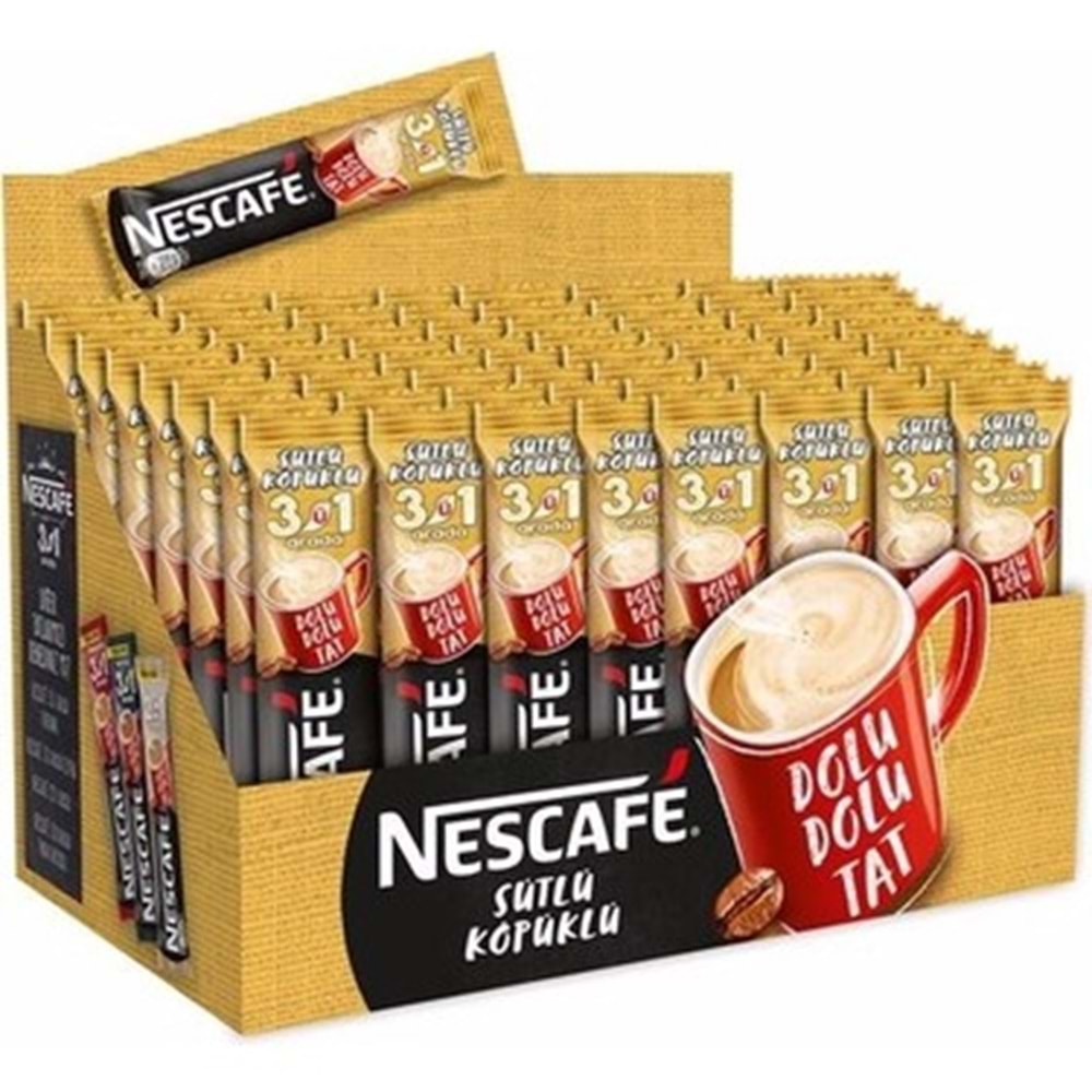 NESCAFE 3'ü1 ARADA SÜTLÜ KÖPÜKLÜ 48 AD