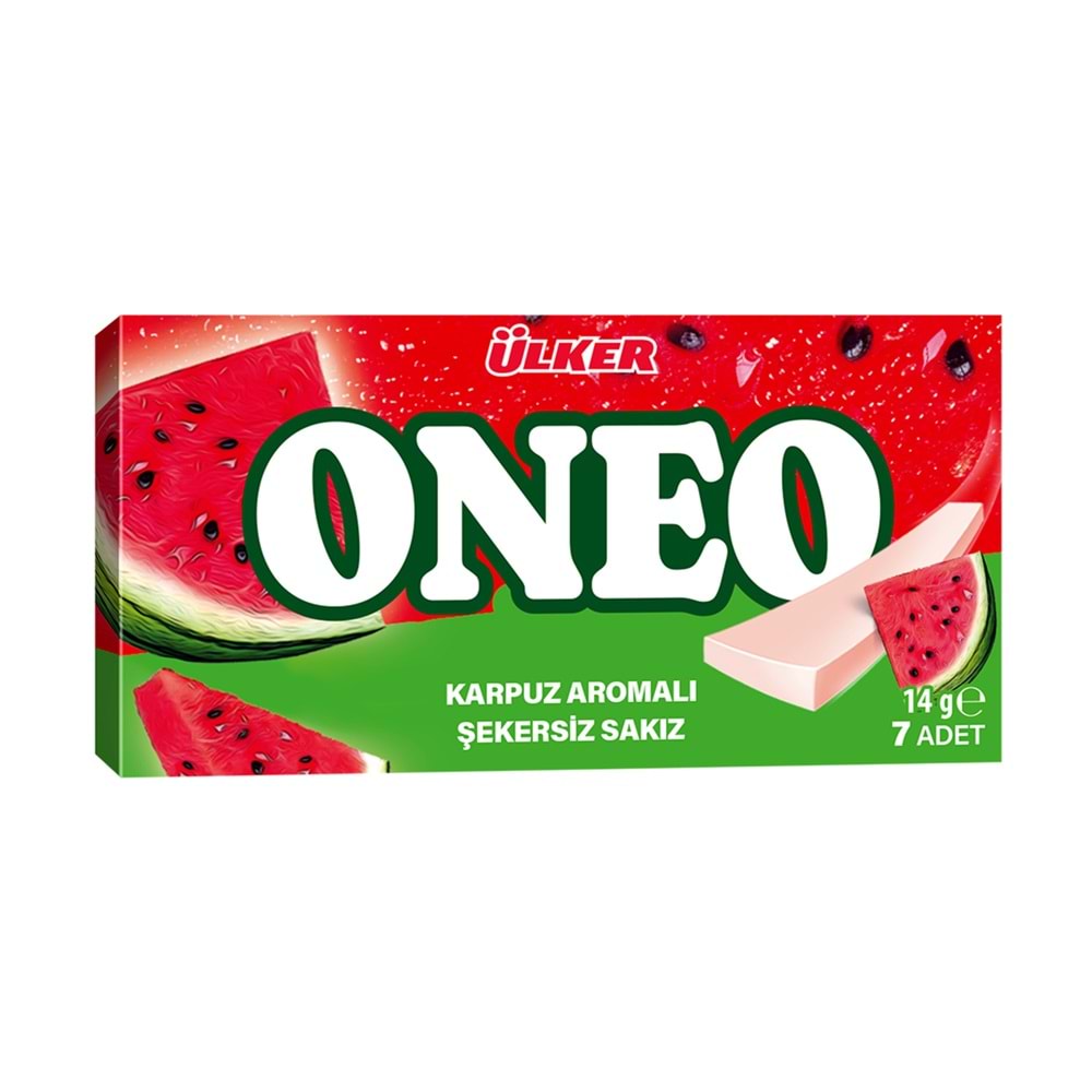 ÜLKER ONEO KARPUZ AROMALI SLİMS SAK 14 G