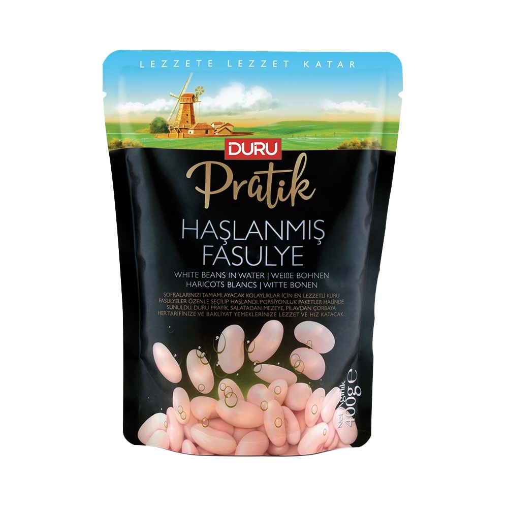DURU PRATIK HASLANMIS FASULYE 400 GR ADET