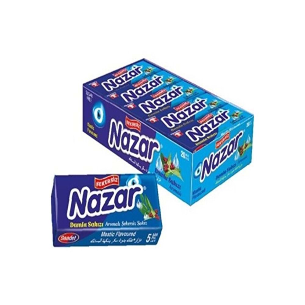 NAZAR DAMLA AROMALI STİCK SAKIZ 5 Lİ
