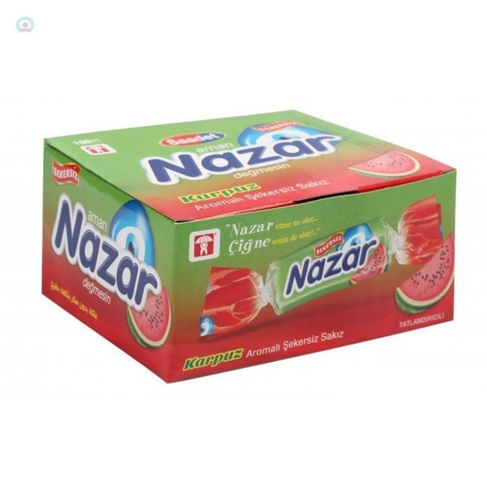 NAZAR KARPUZ AROMALI SAKIZ 100'LÜ