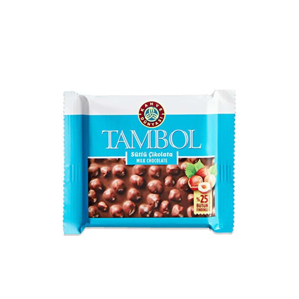KAHVE DÜNYASI TAMBOL FINDIKLI CIKOLATA 77GR