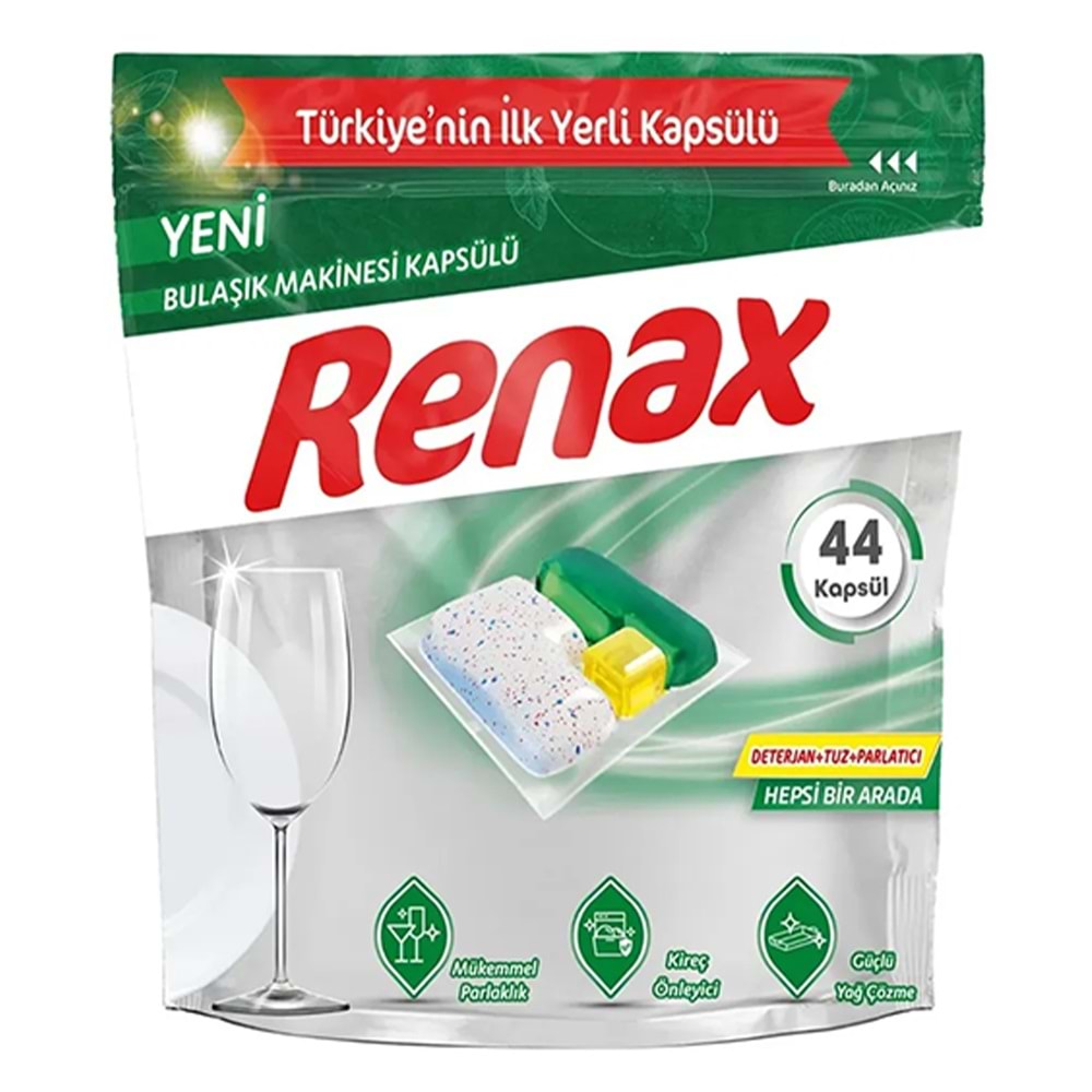 RENAX BULAŞIK MAKİNESİ KAPSÜLÜ 33 LÜ