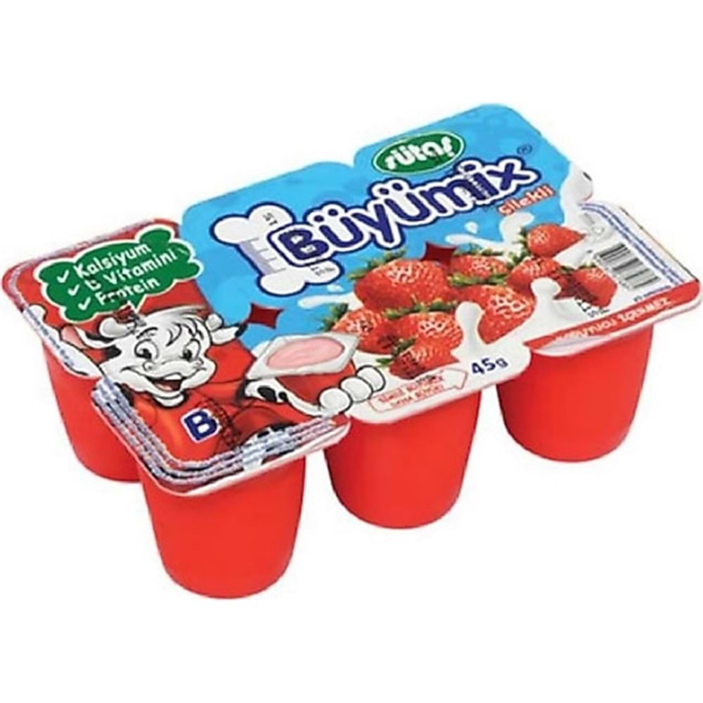 SÜTAŞ BÜYÜMİX ÇİLEKLİ 240 GR