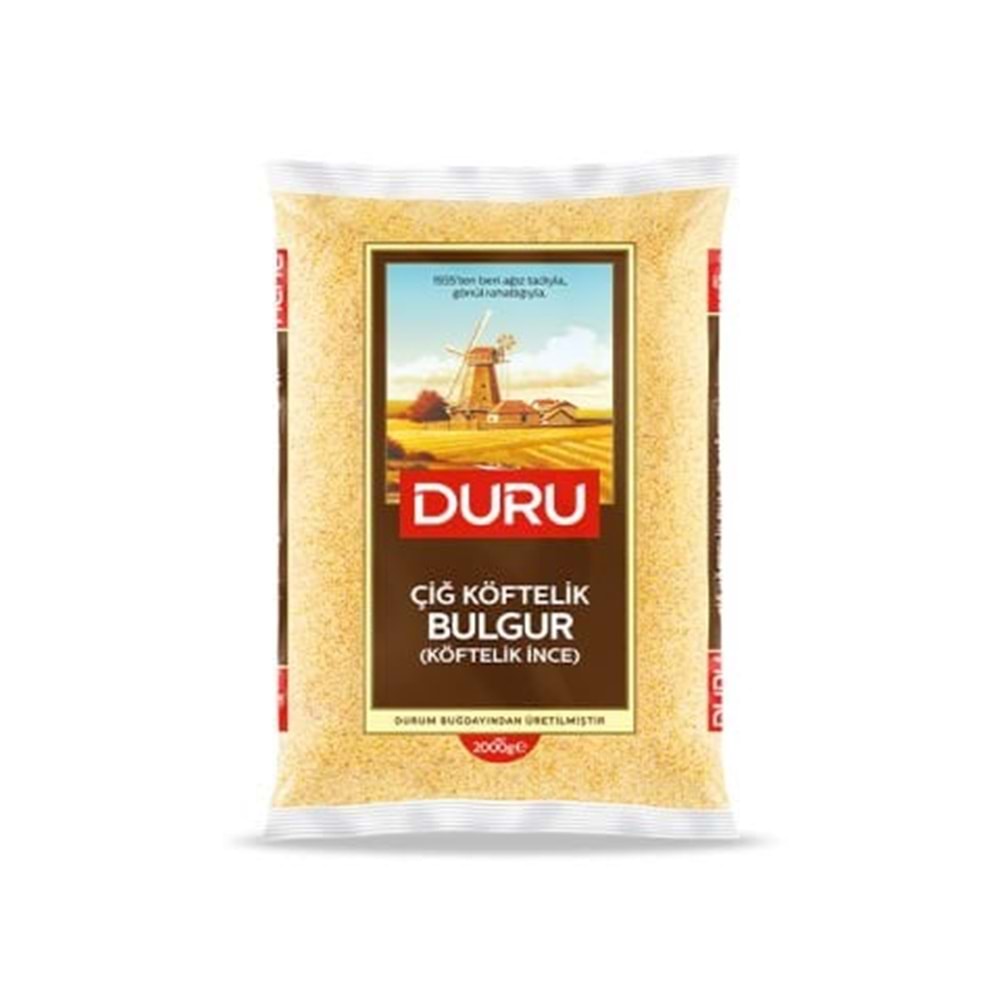 DURU ÇİĞ KOFTELİK BULGUR 2 KG