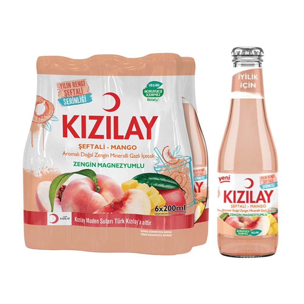 KIZILAY ŞEFTALİ MANGO 6 LI
