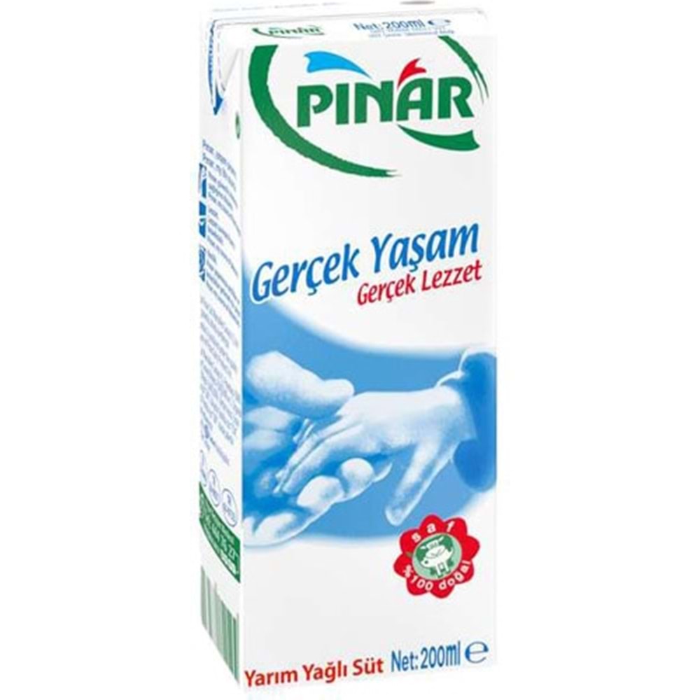 PINAR YARIM YAĞLI SÜT 200ML
