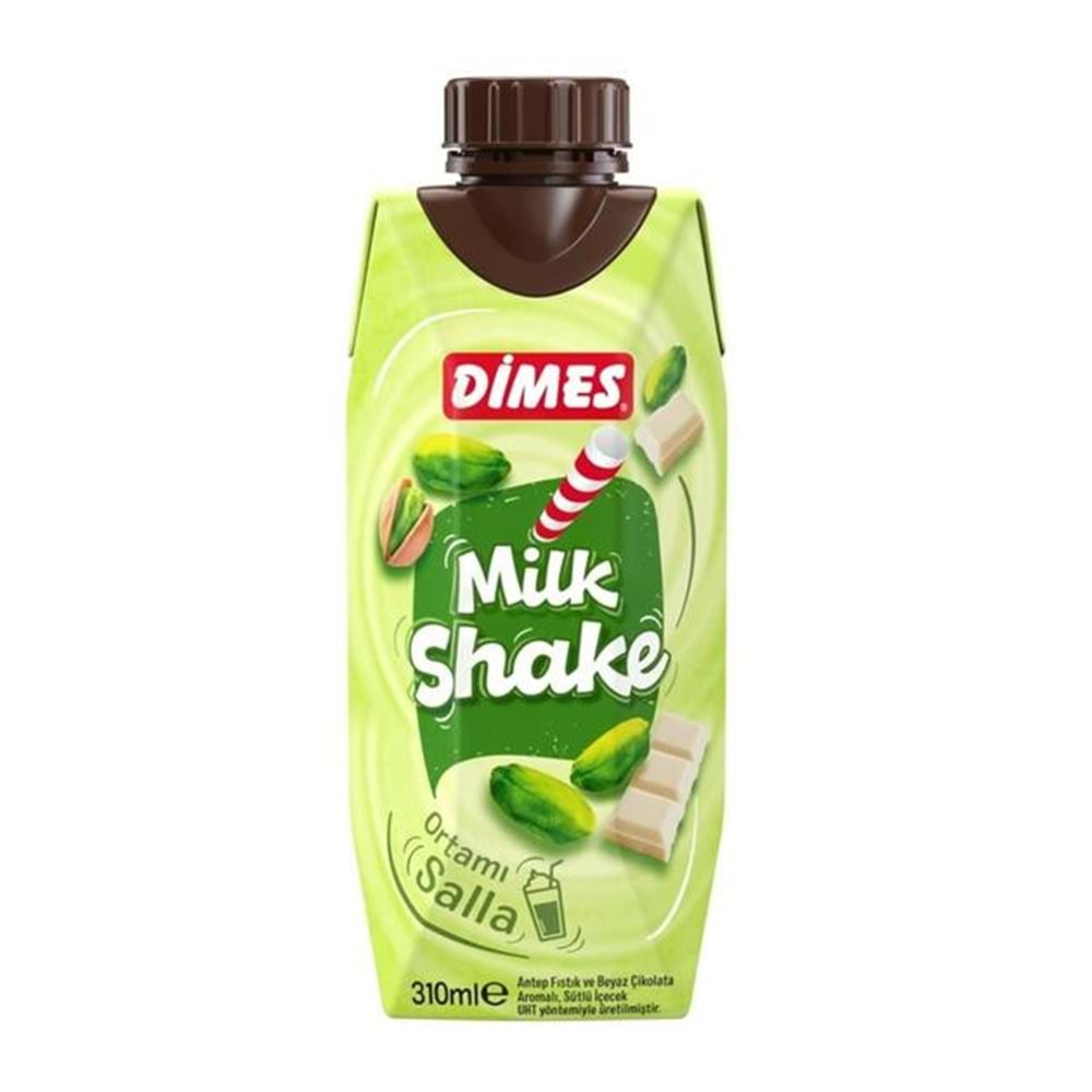DİMES MİLK SHAKE ANTEP FISTIK-BEYAZ ÇİKOLATA 310 ML