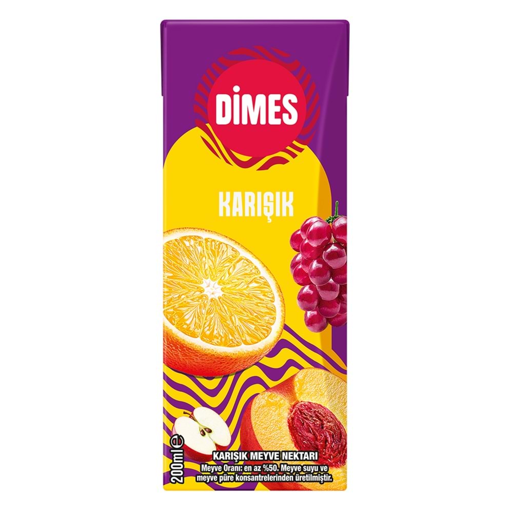 DİMES KARIŞIK MEYVE SUYU 200ML