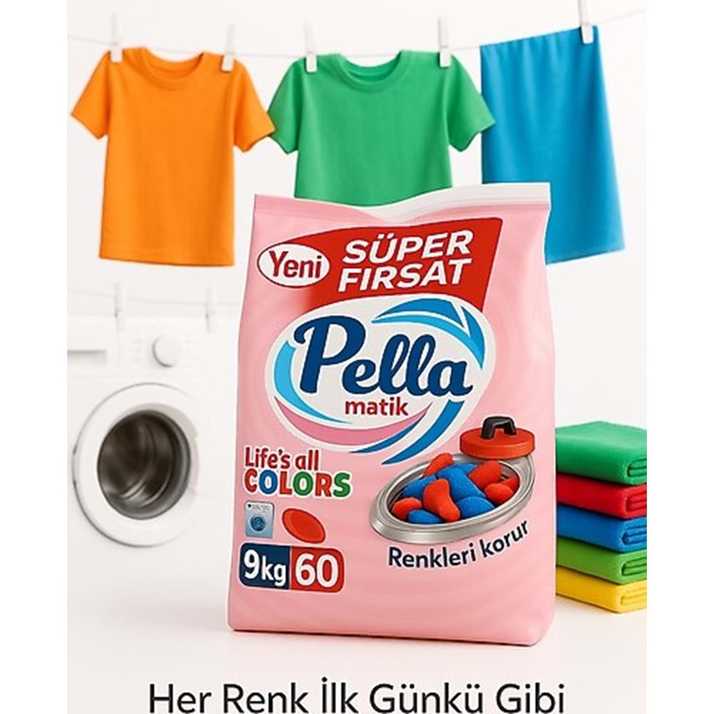 PELLA MATİK RENKLİLER İÇİN 9KG