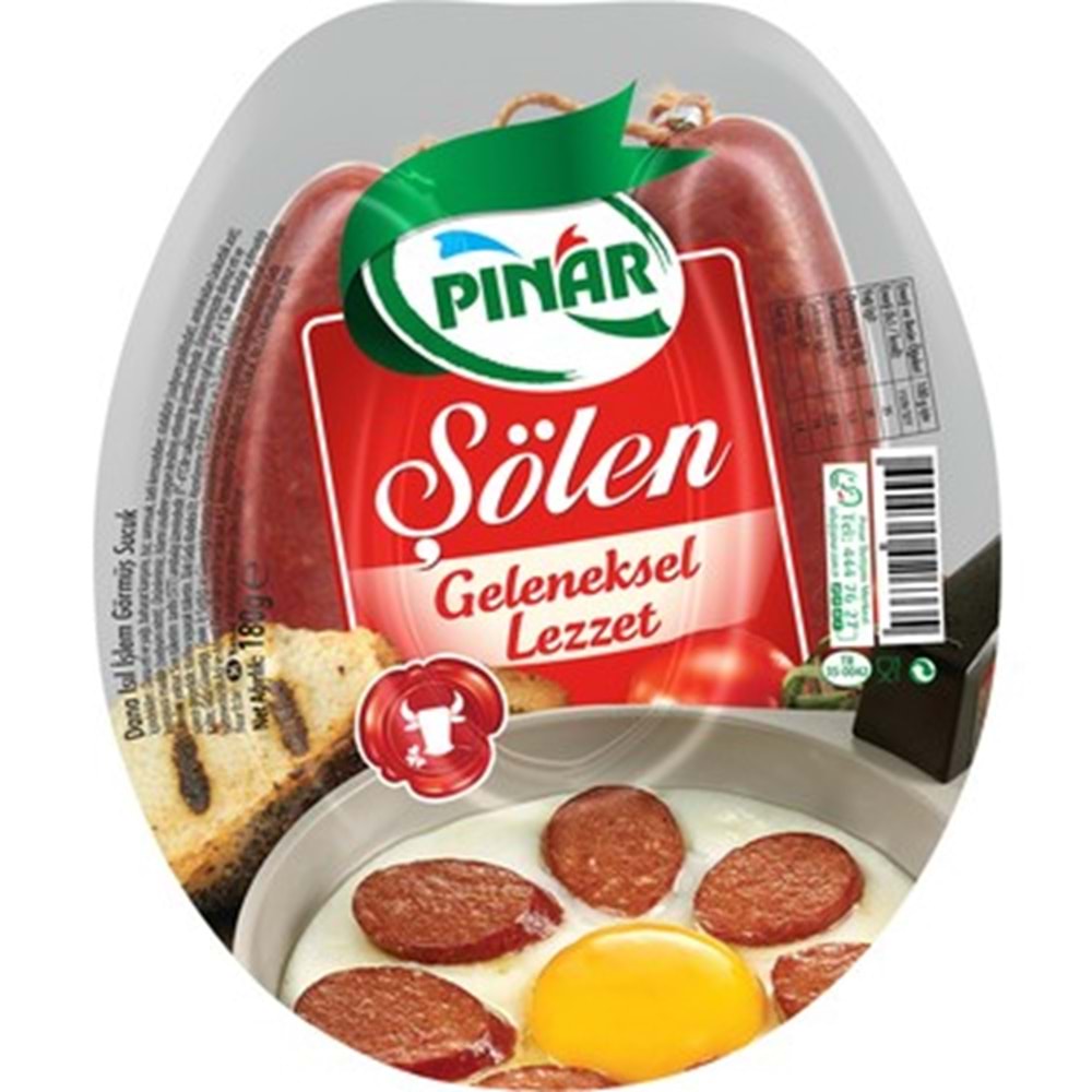 PINAR ŞÖLEN DANA SUCUK 180G