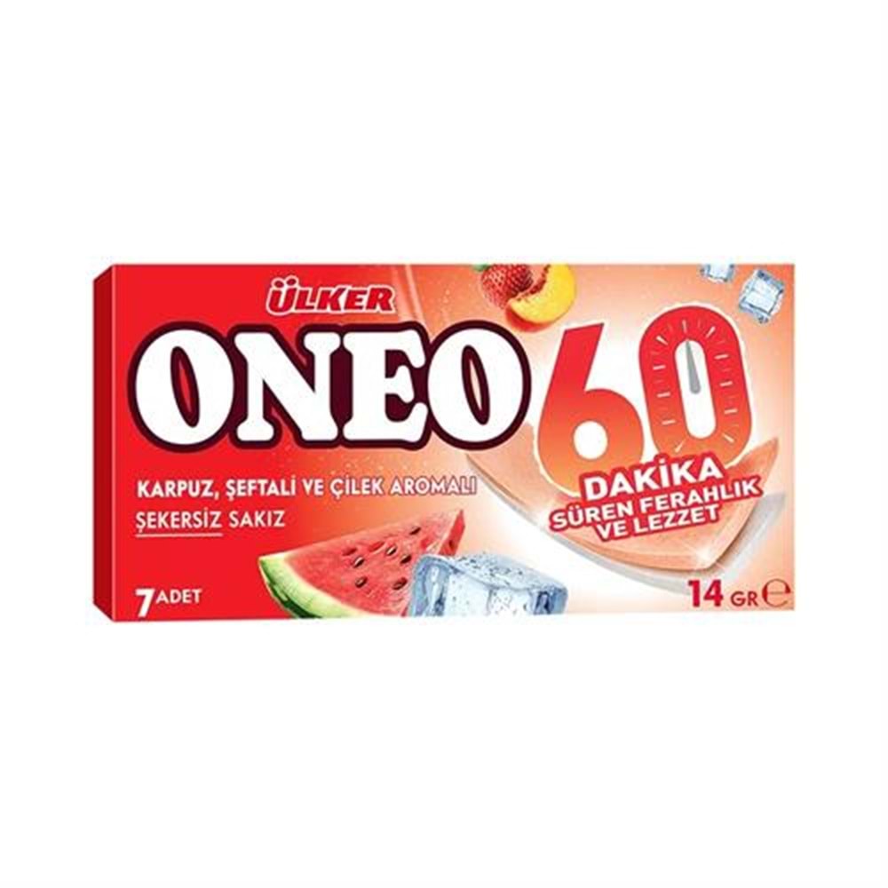 ÜLKER ONEO 60DK KARPUZ ŞEFTALİ 14 GR