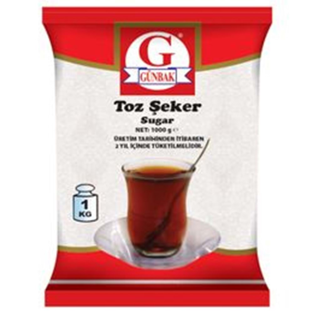 GÜNBAK TOZ ŞEKER 1KG