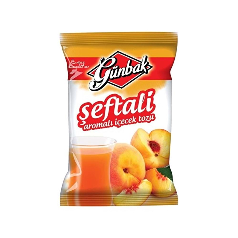 GÜNBAK ŞEFTALİ AROMALI TOZ İÇECEK 9G