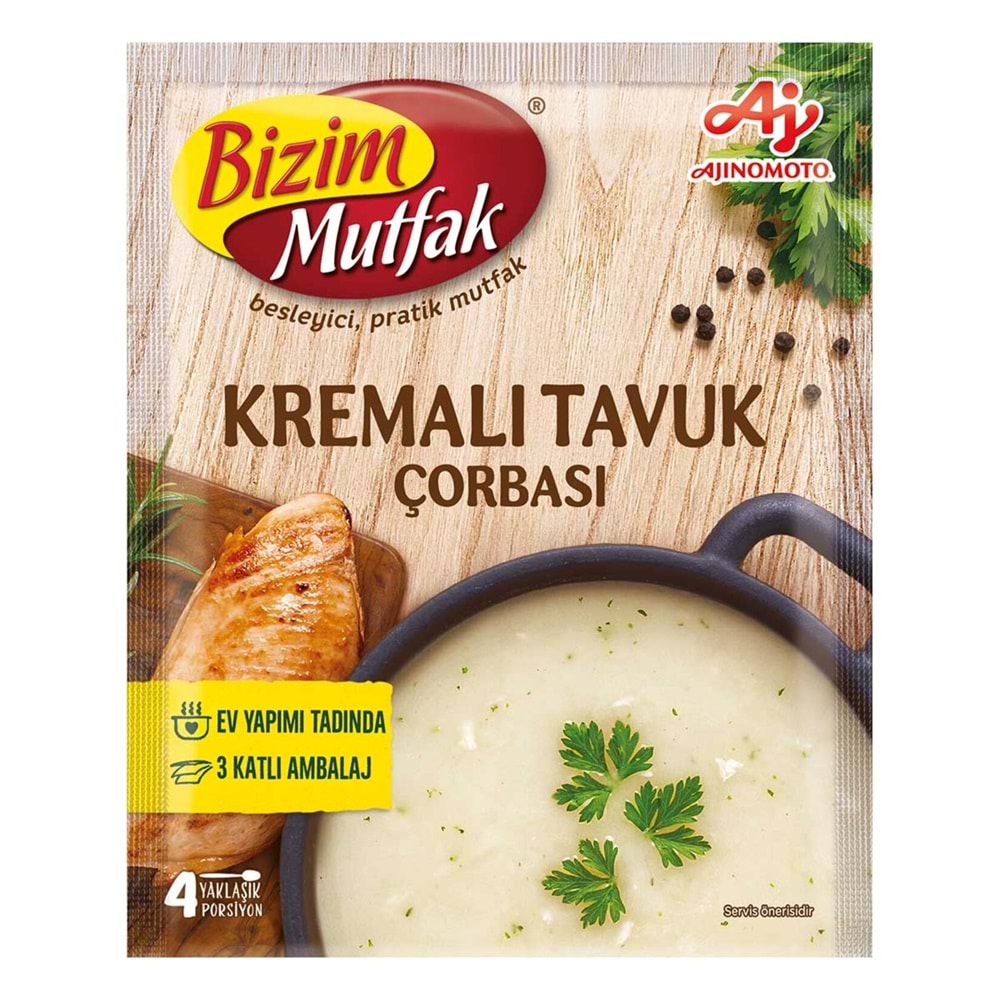 BİZİM KREMALI TAVUK ÇORBASI 62G