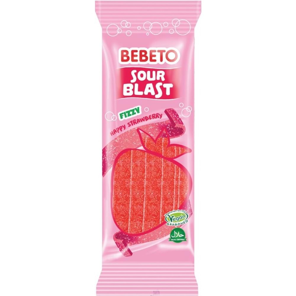 BEBETO SOUR BLAST STRAWBERY 180G