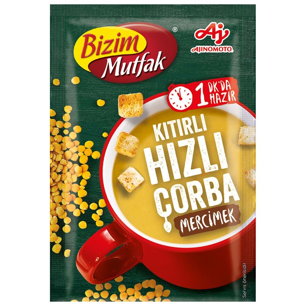 BİZİM HIZLI ÇORBA MERCİMEK 18G