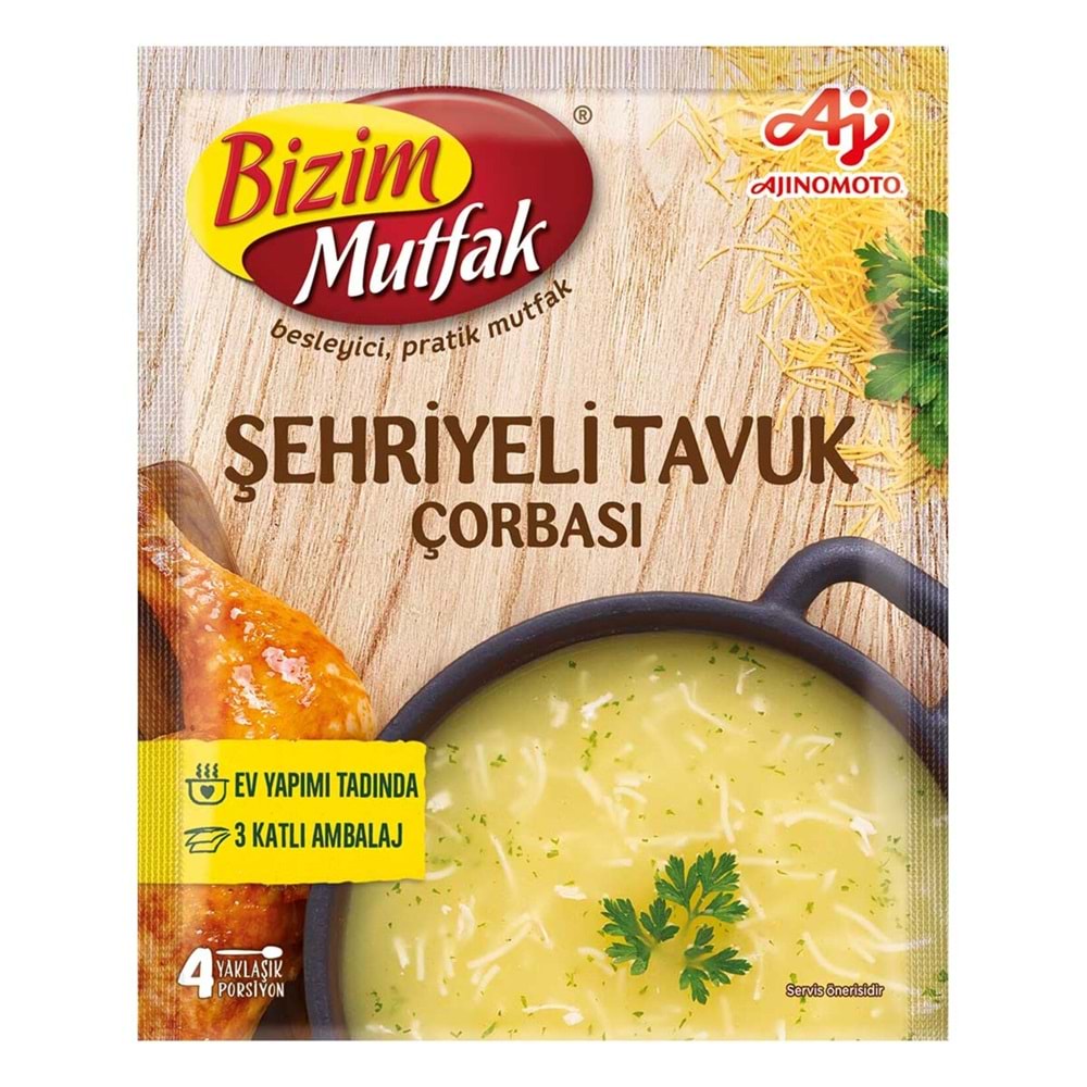 BİZİM ŞEHRİYELİ TAVUK ÇORBASI 51G