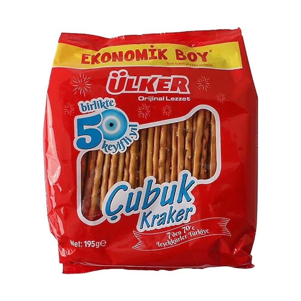 ÜLKER MEGA ÇUBUK KRAKER 195 GR