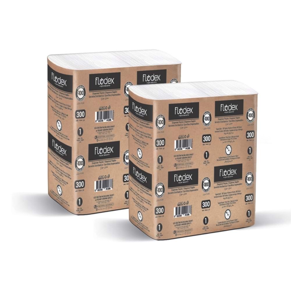 FLODEX DİSP PEÇETE 17X21 CM 300 LÜ