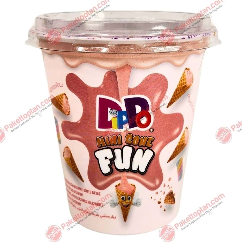 DİPPO MARSHMALLOW MİNİ KORNET 70G
