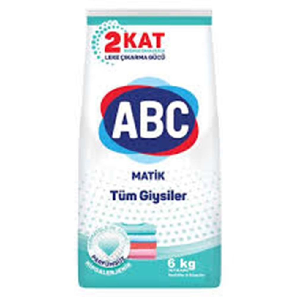 ABC MATİK TUM GİYSİLER 6 KG
