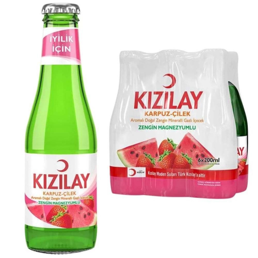 KIZILAY KARPUZ ÇİLEK 6X200ML