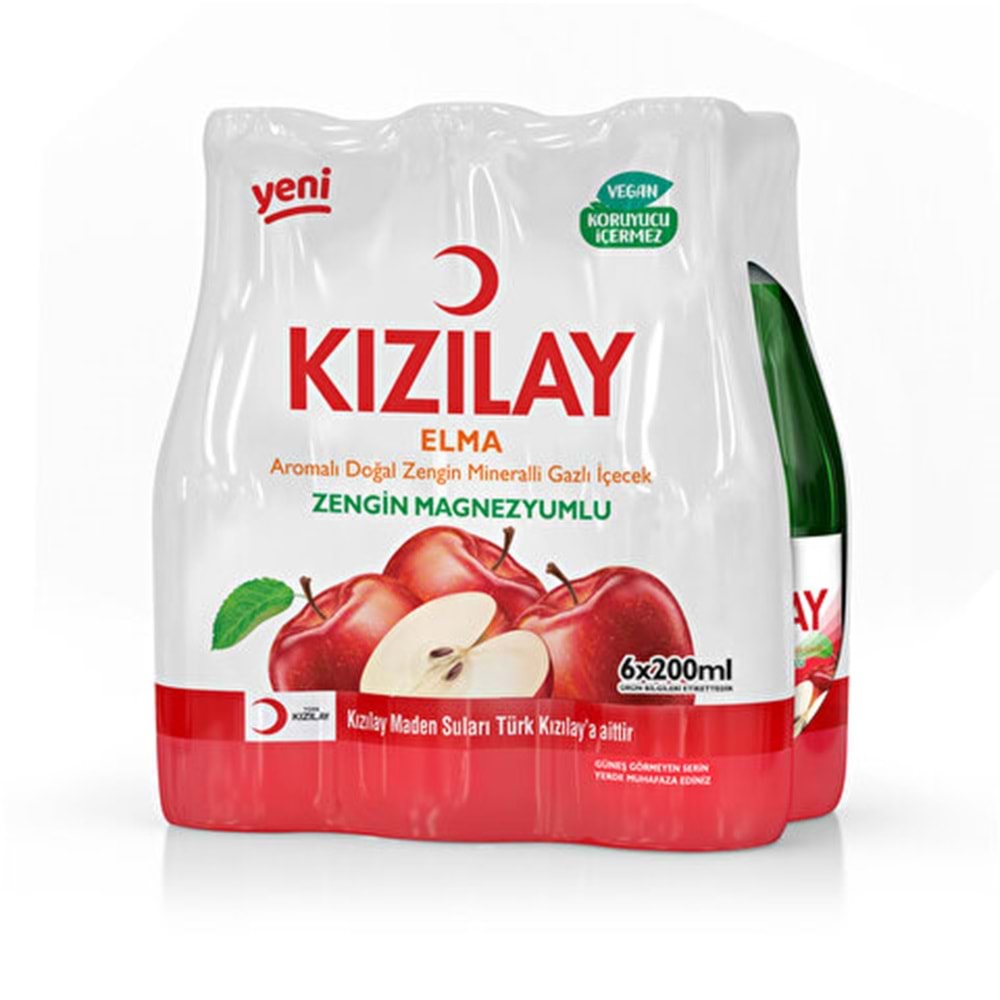KIZILAY ELMALI SODA 6X200ML