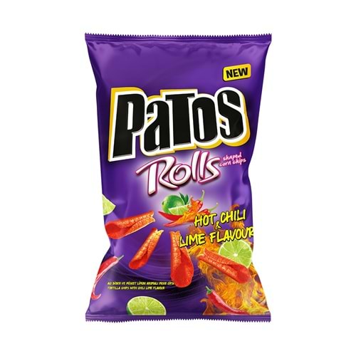 PATOS ROLLS CHILI LIME SP. HOT 109 GR