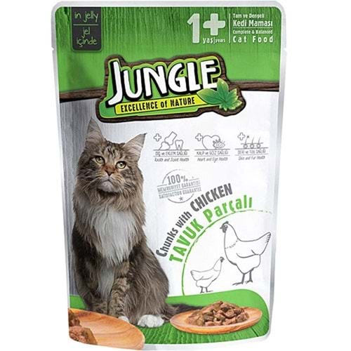 JUNGLE POUCH KISIR KEDİ TAVUK PARÇALI MA