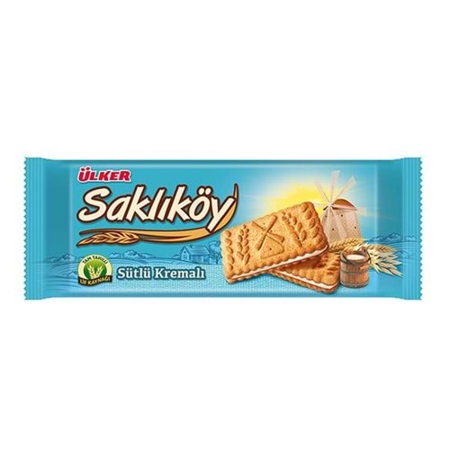 ÜLKER SAKLIKÖY SÜTLÜ KREMALI BİSKÜVİ 100 G